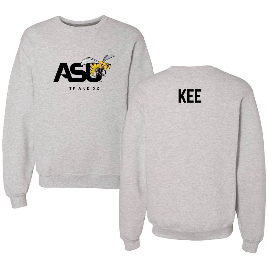 Alabama State University TF and XC Light Gray Crewneck - Vejarrica Kee