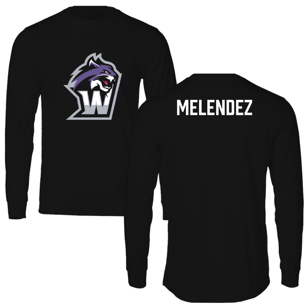 Wiley University Baseball Black Performance Long Sleeve - Felix Melendez