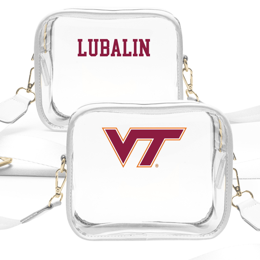 Virginia Tech Cheer White Clear Stadium Bag - Kelsie Lubalin