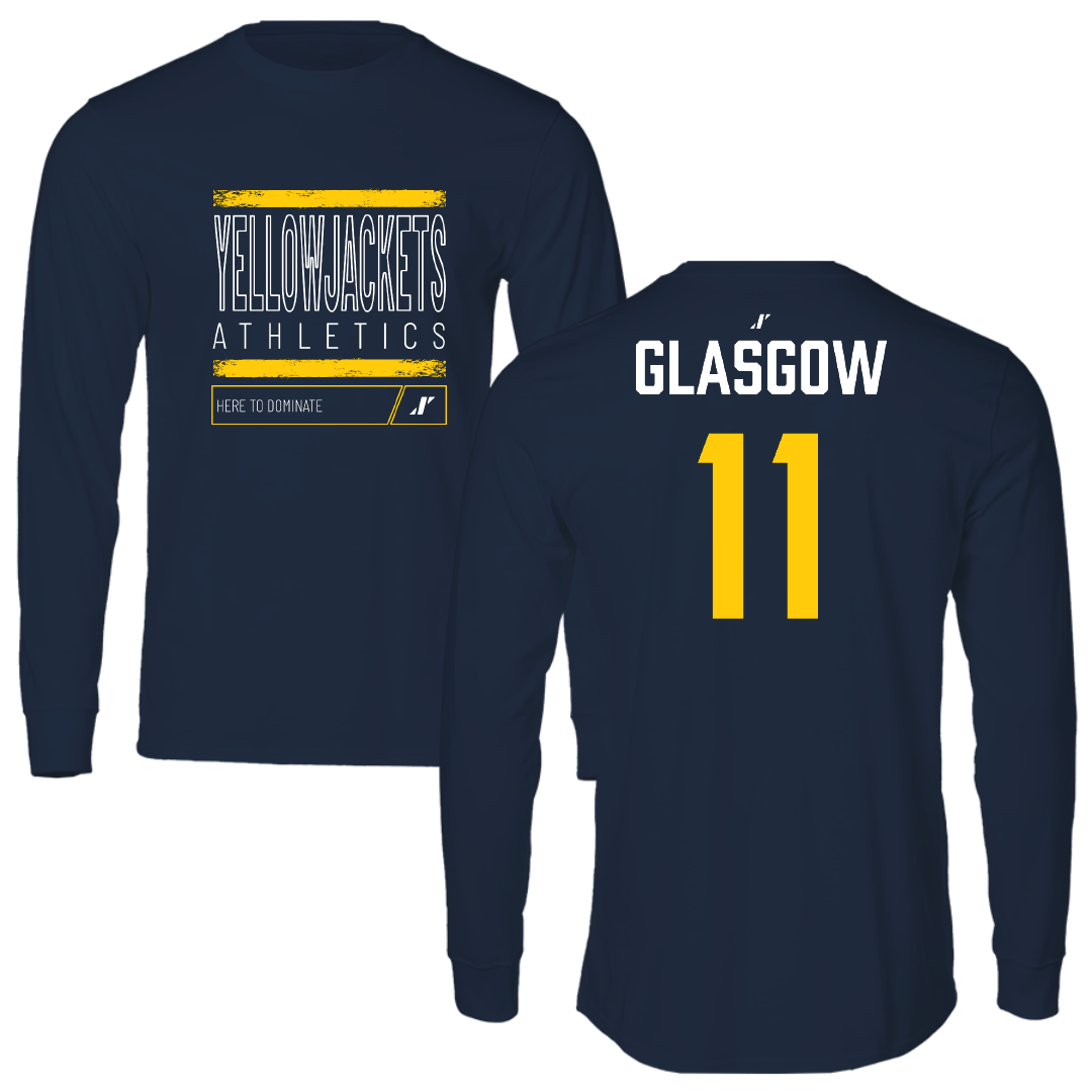 Graceland University Softball Navy Dominate Long Sleeve - #11 Brooklynn Glasgow