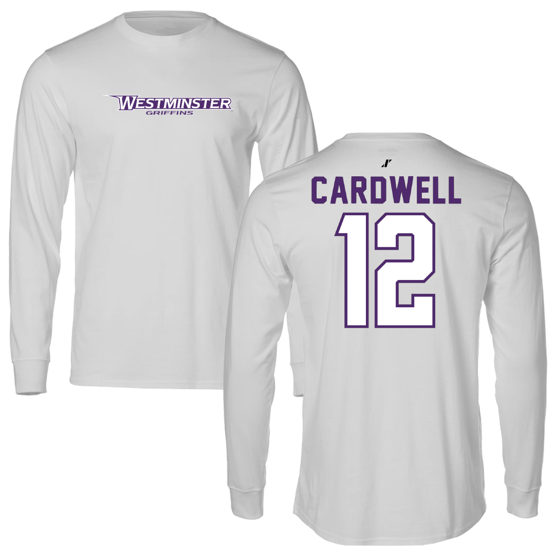 Westminster University (Utah) Soccer Light Gray Performance Long Sleeve - #12 Jack Cardwell