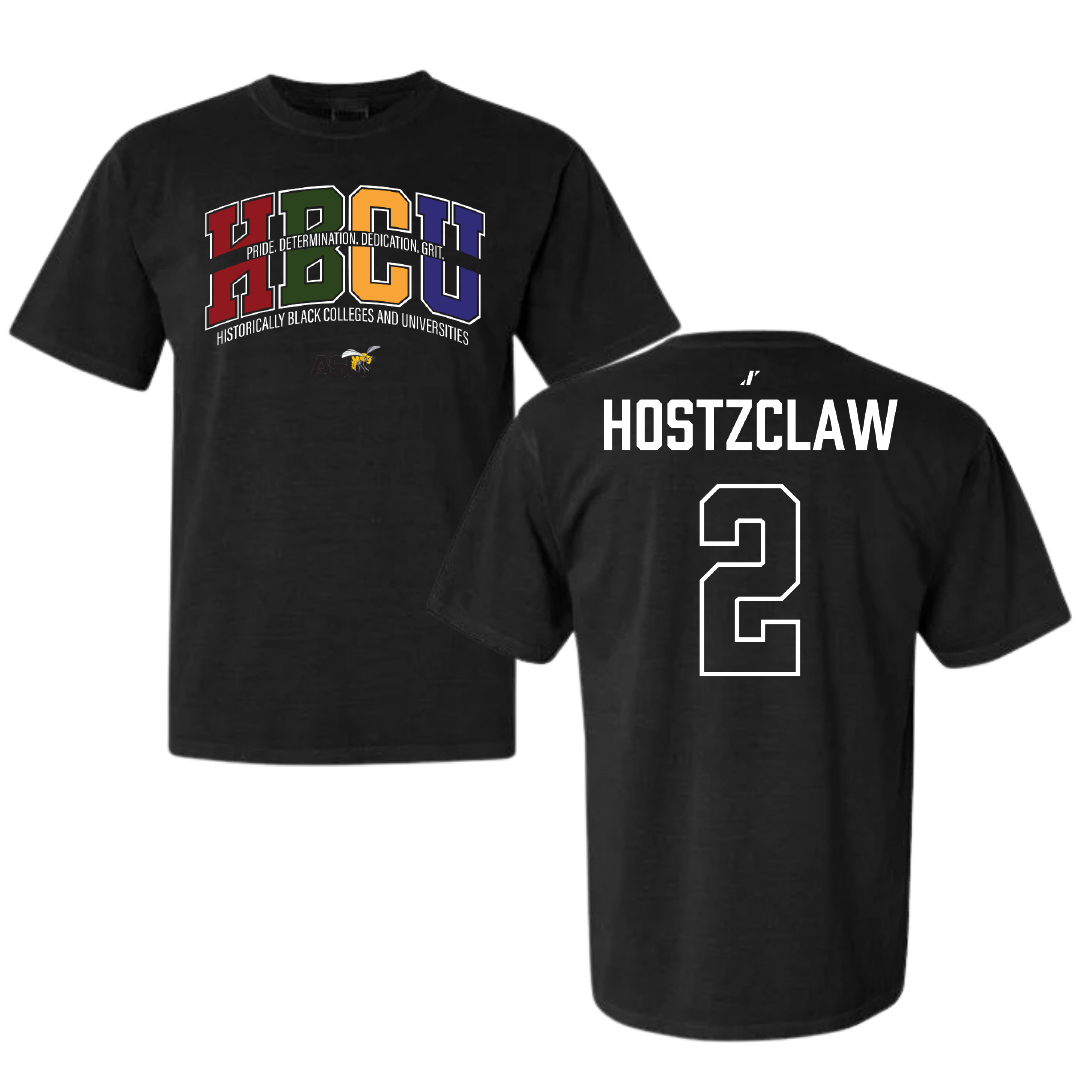 Alabama State University Football Black HBCU Comfort Colors Tee - #2 Jamarie Hostzclaw