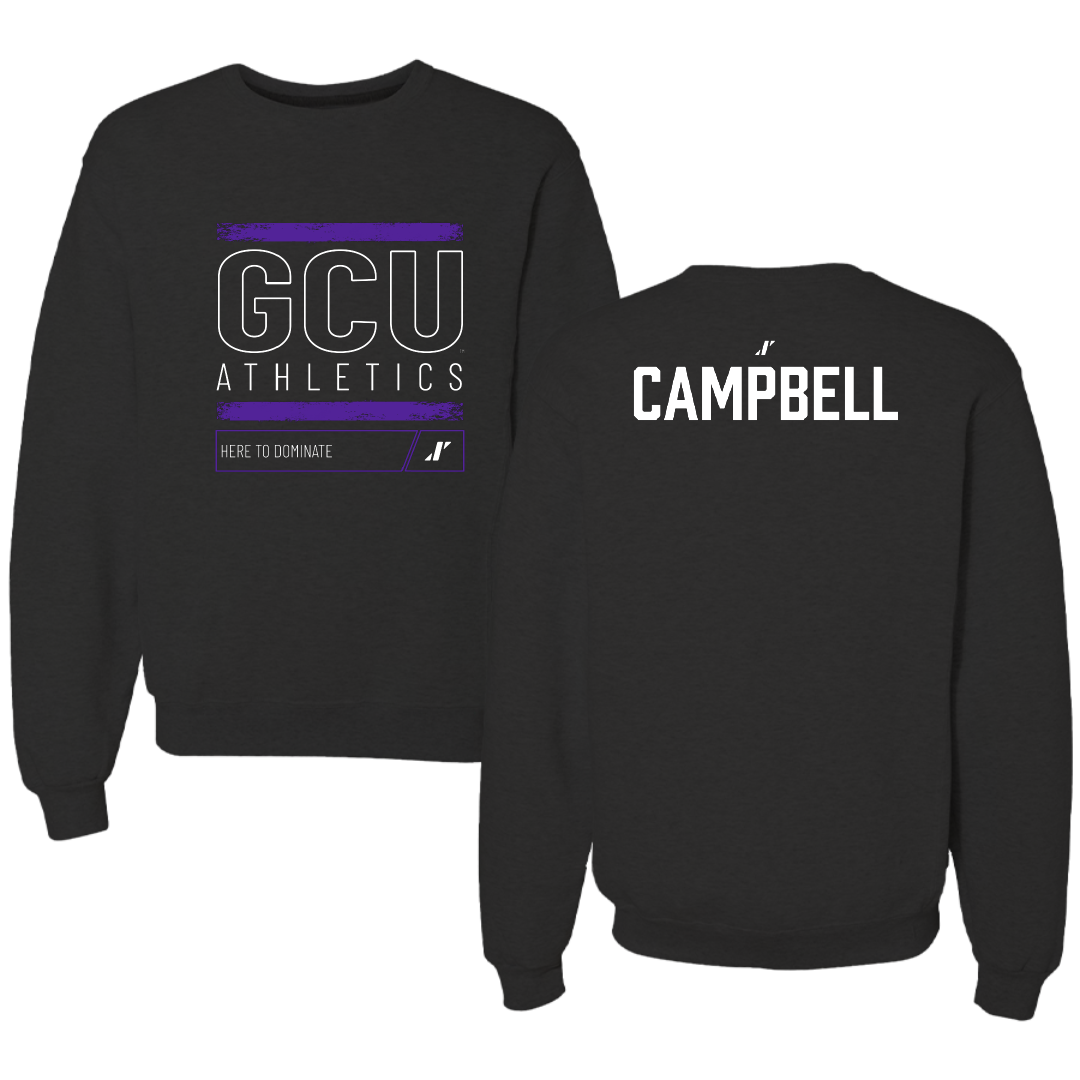 Grand Canyon University Cheer Black Dominate Crewneck - Jenna Campbell