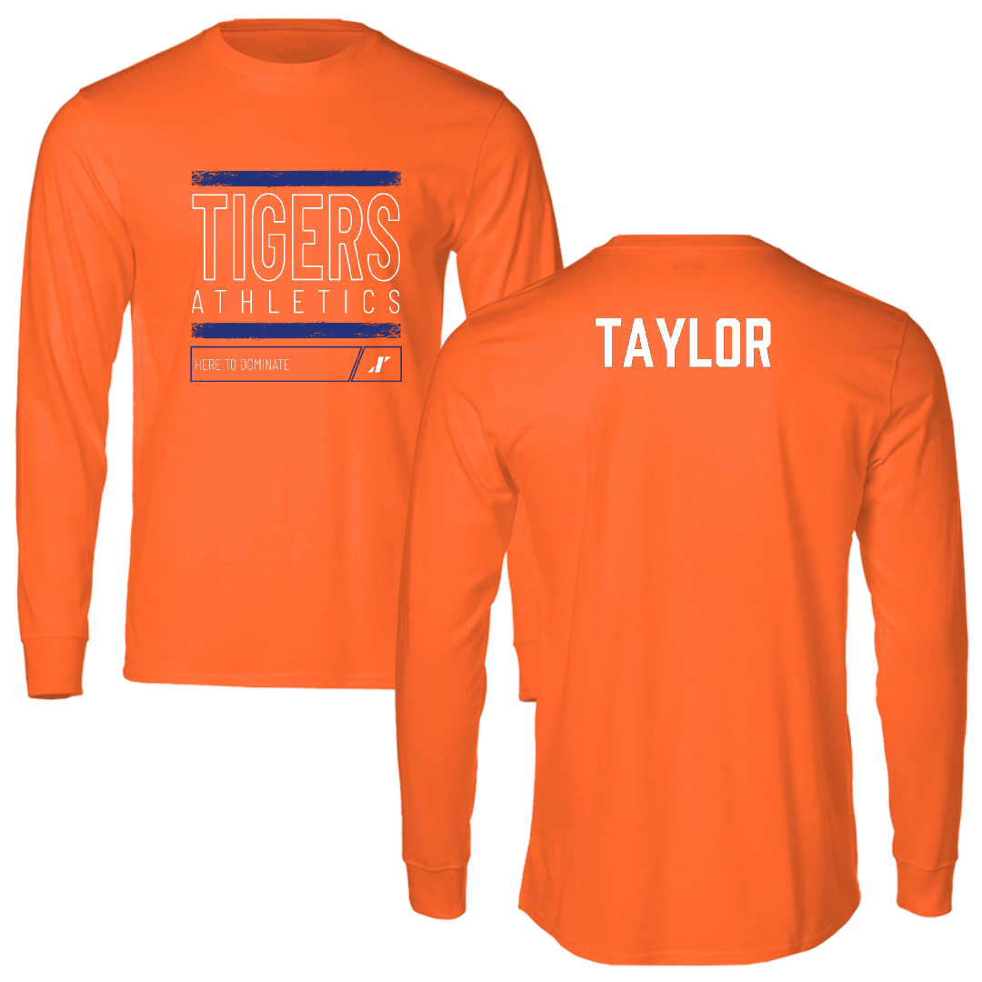 Savannah State University TF and XC Orange Dominate Performance Long Sleeve - Victoria Taylor