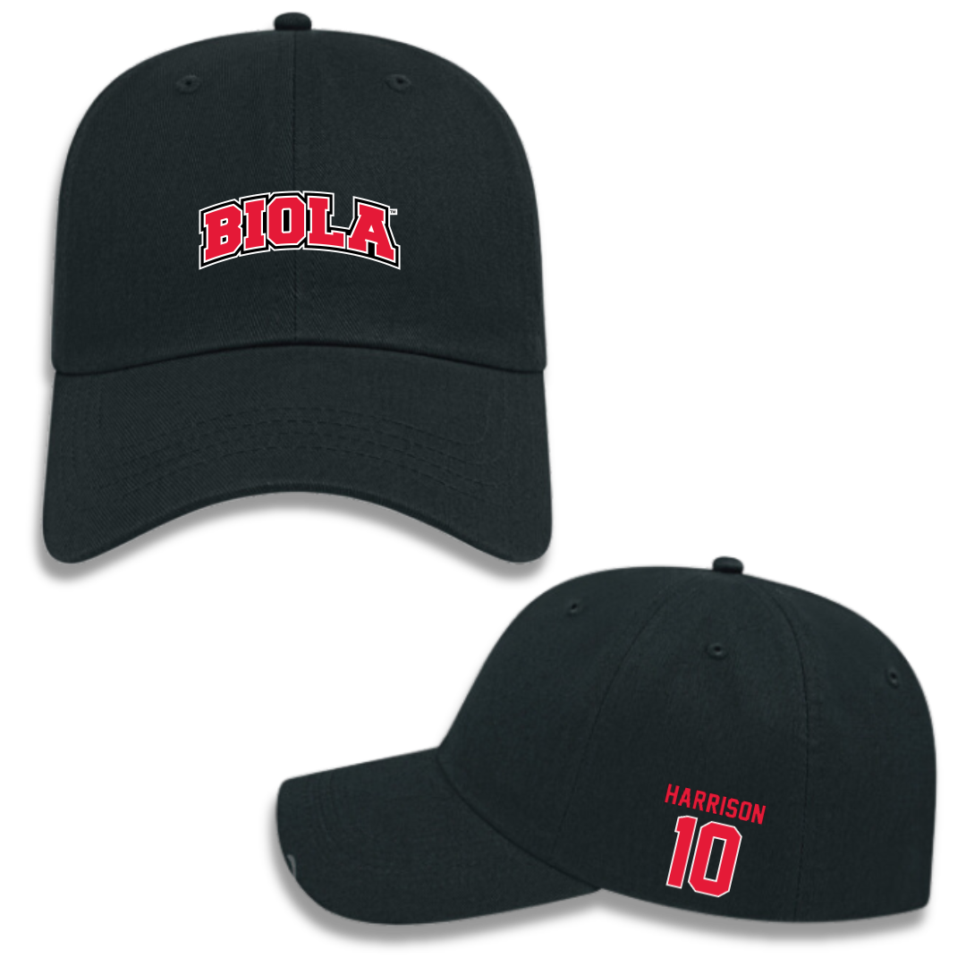 Biola University Softball Black Hat - #10 Grace Harrison