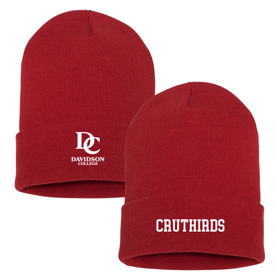 Davidson College TF and XC Red Beanie - Bradley Cruthirds