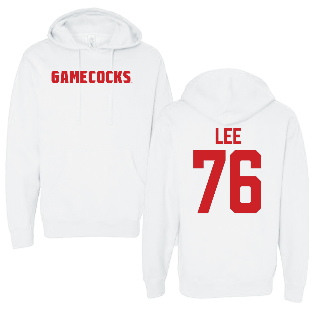 Jacksonville State University Football White Hoodie - #76 Marvin Lee