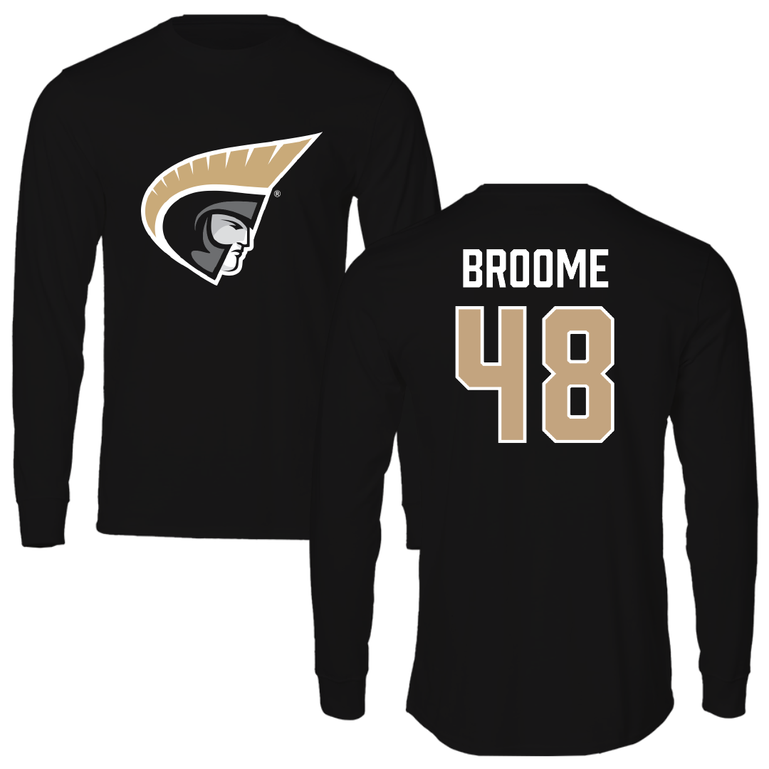 Anderson University (South Carolina) Softball Black Performance Long Sleeve - #48 Ansleigh Broome