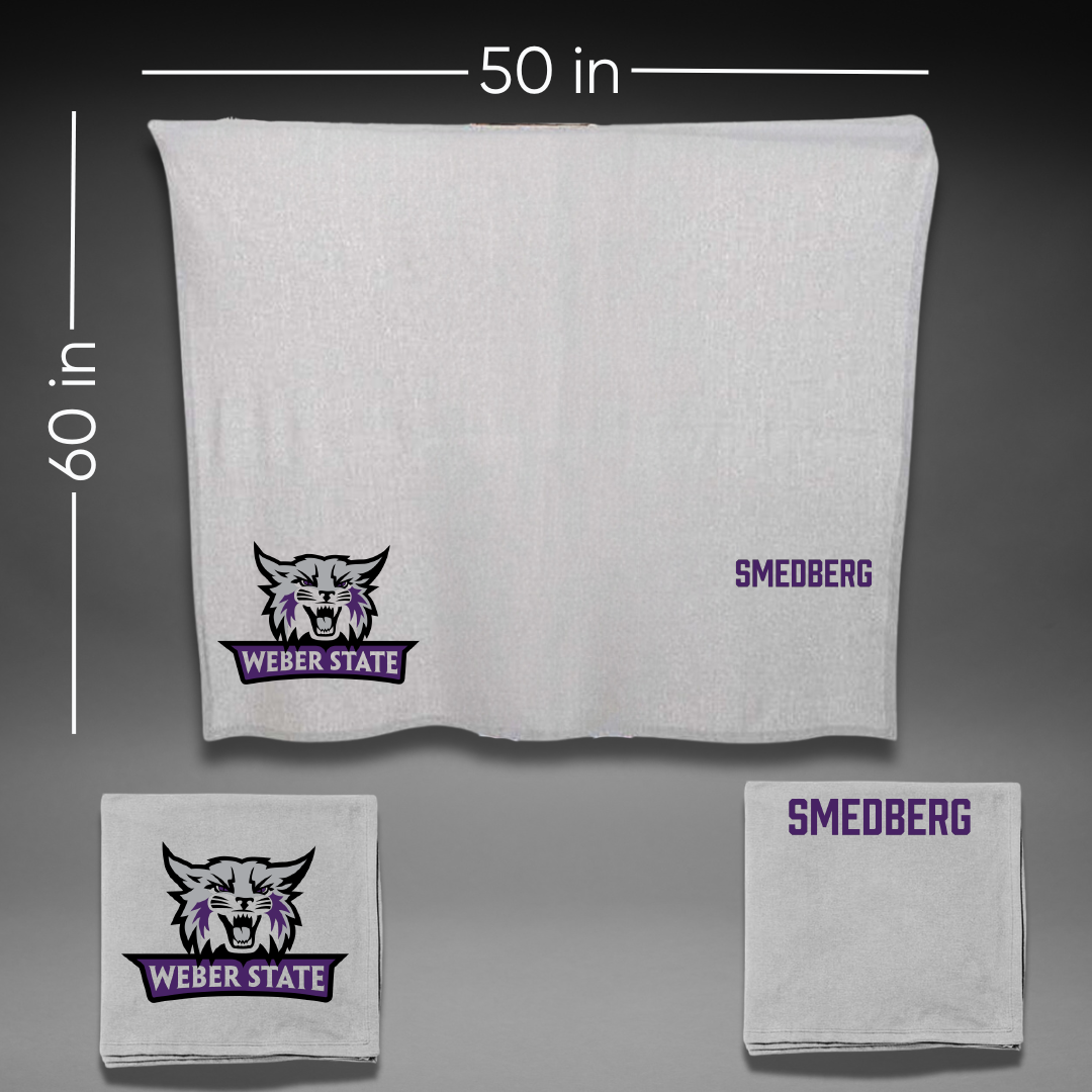 Weber State University Cheer Gray Blanket - Kaden Smedberg