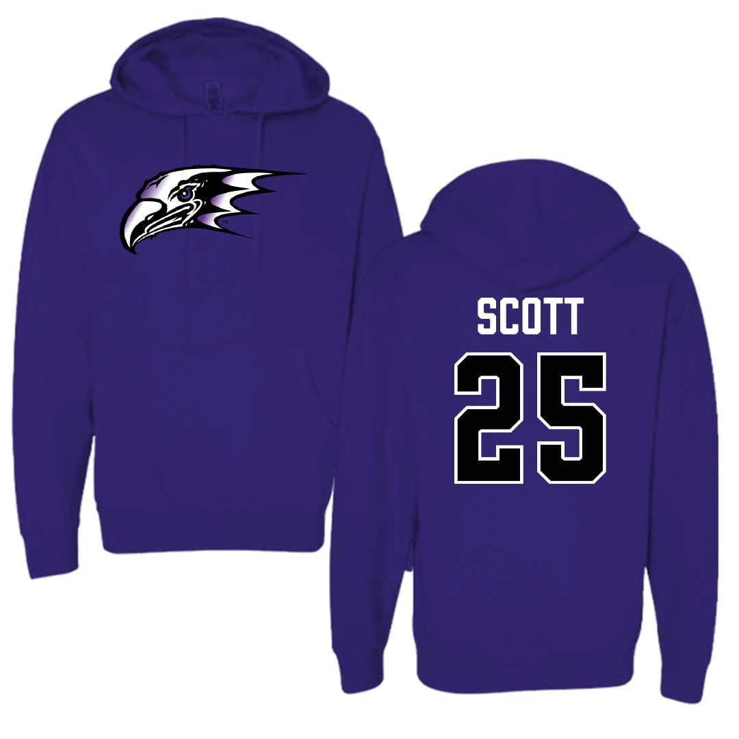 Niagara University Soccer Purple Hoodie - #25 Rene Scott
