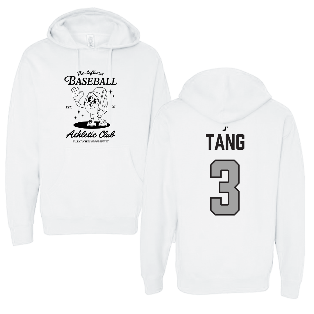 Baseball White Influxer Athletic Club Hoodie - #3 Adrian Tang