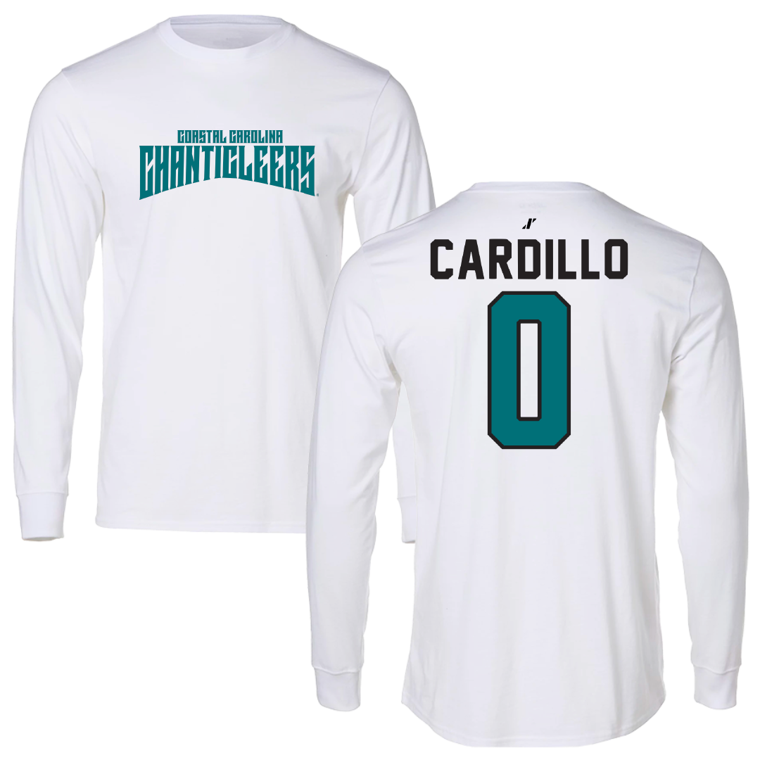 Coastal Carolina University Lacrosse White Classic Performance Long Sleeve - #0 Brigid Cardillo