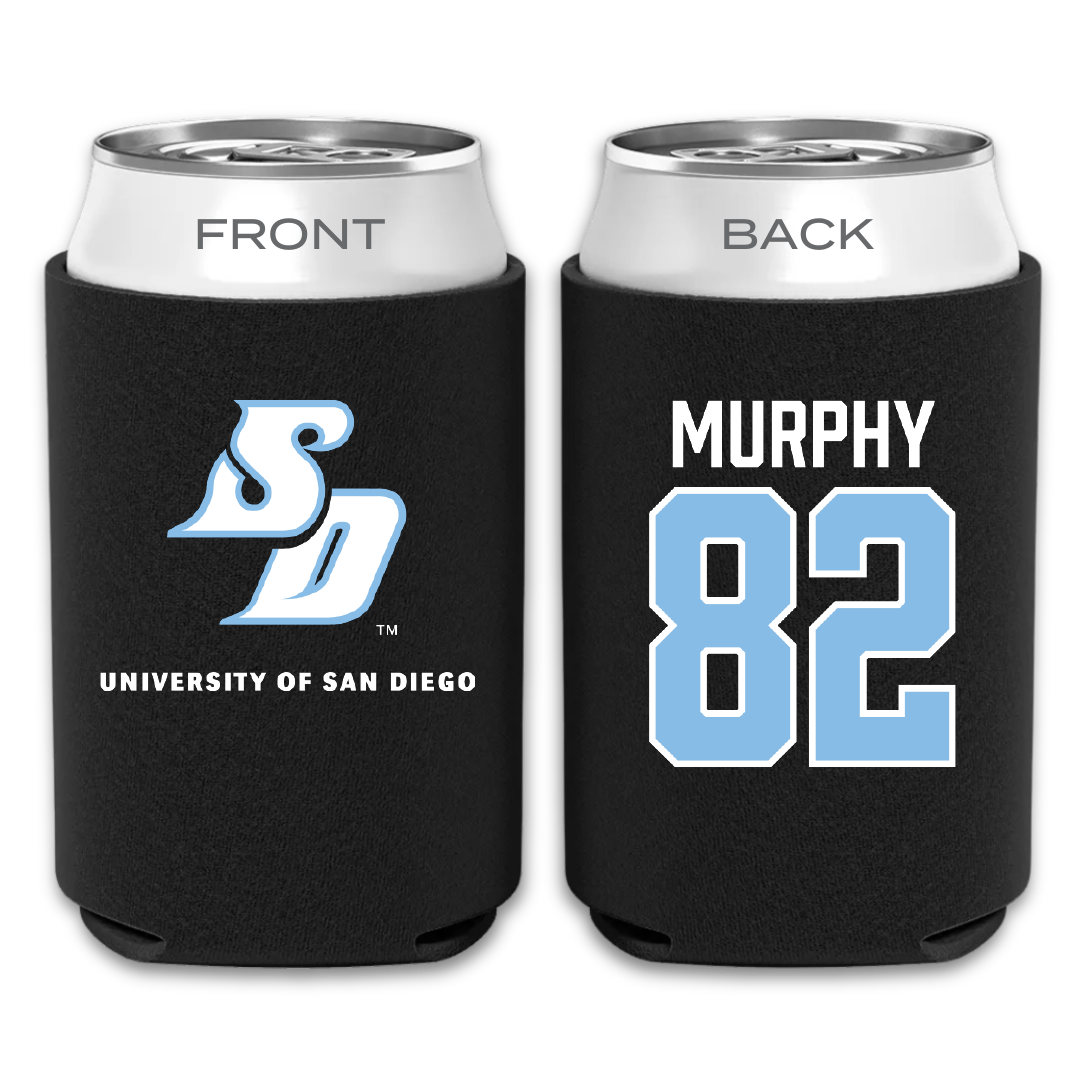 University of San Diego Football Black Can Cooler - #82 Kollen Murphy