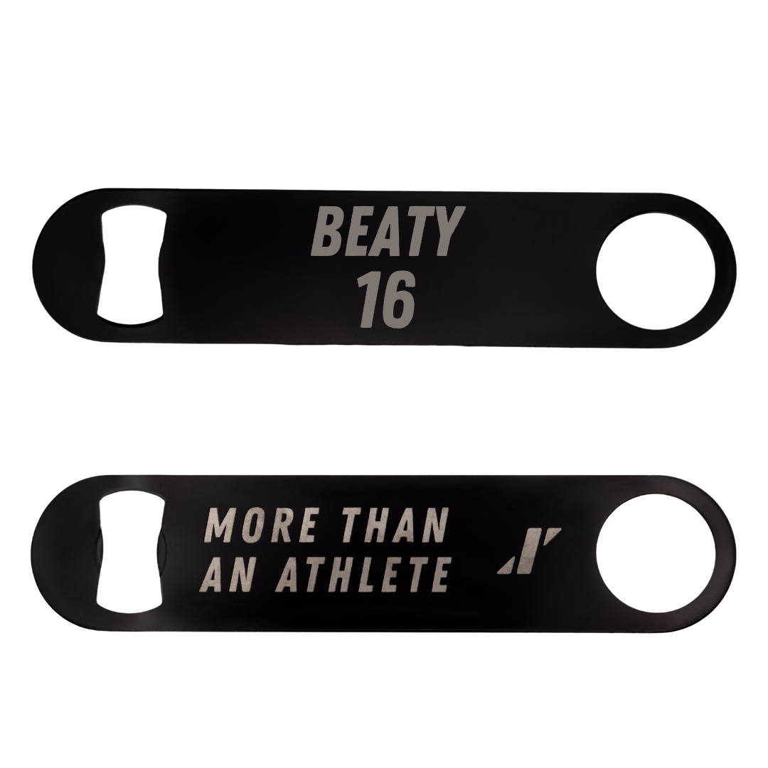 Appalachian State University Baseball Black Bottle Opener - #16 Jake Beaty