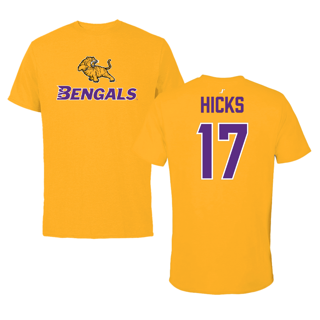 Louisiana State University at Eunice Baseball Gold Tee - #17 Dayton Hicks
