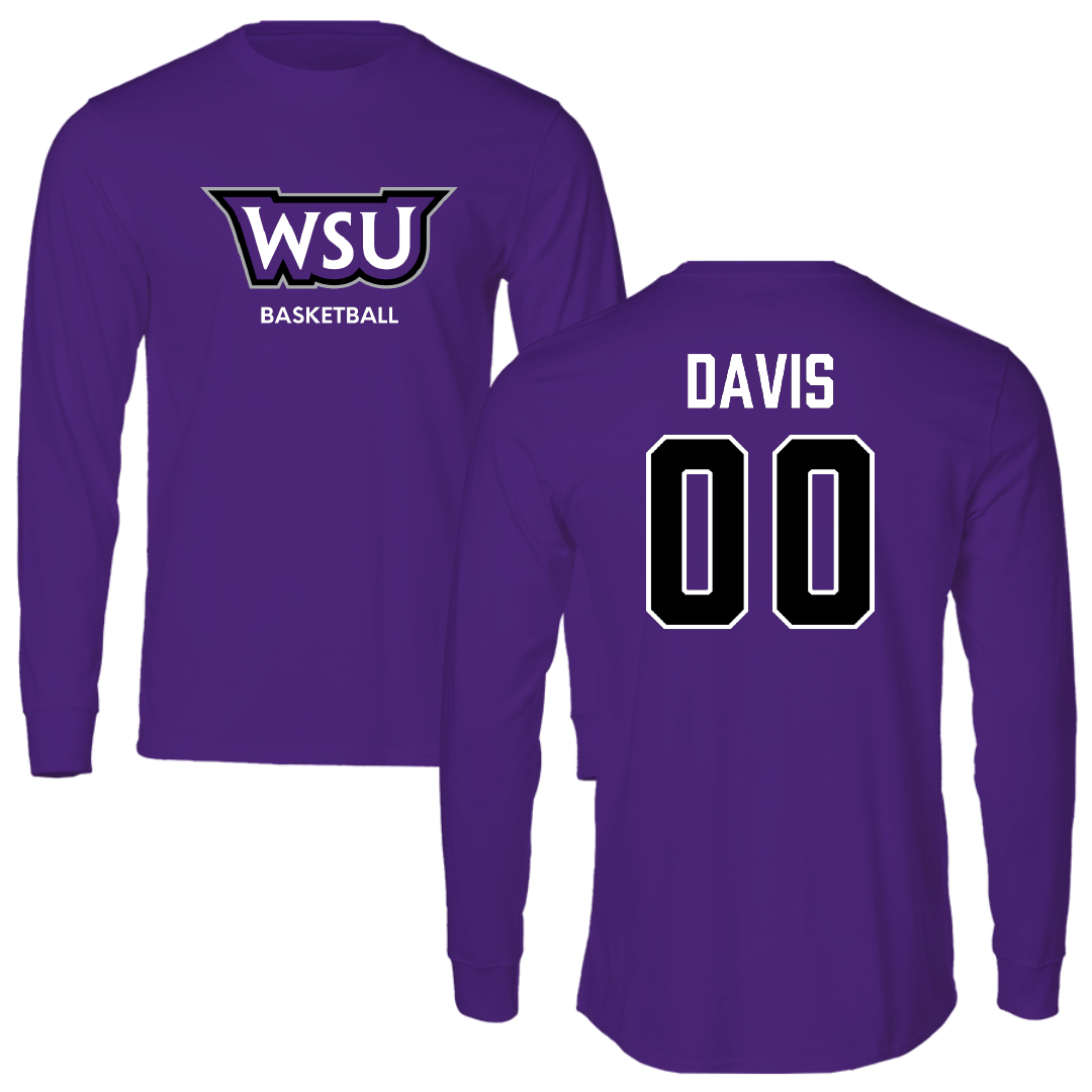 Weber State University Basketball (W) Purple Performance Long Sleeve - #00 Maya Davis