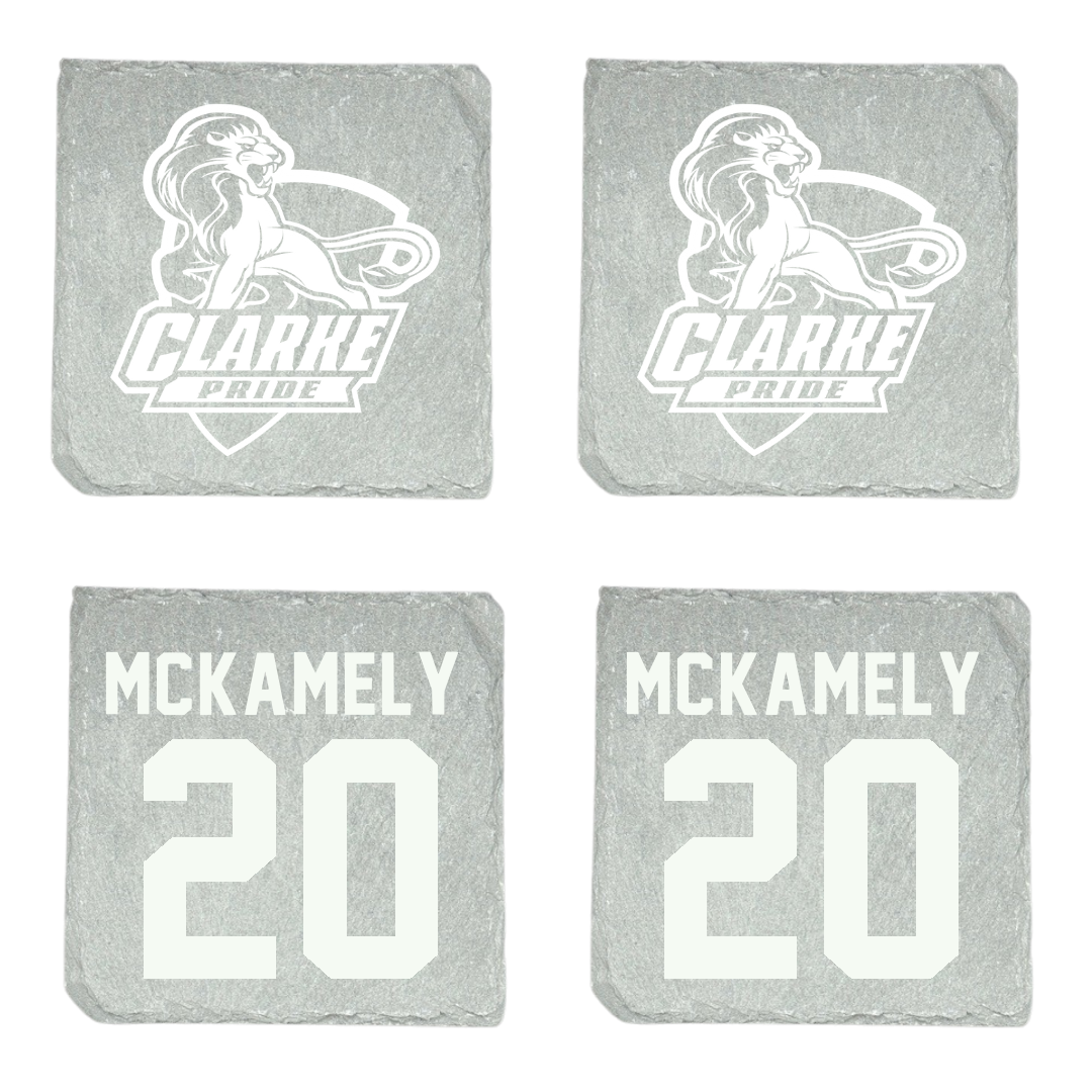 Clarke University Soccer (W) Stone Coaster (4 Pack)  - #20 Ashlyn Mckamely