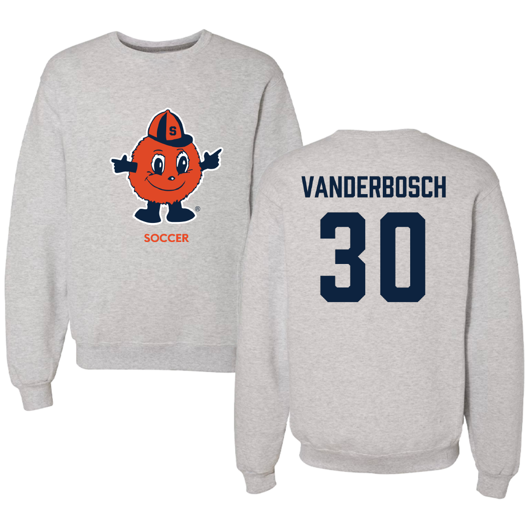 Syracuse University Soccer (W) Light Gray Crewneck - #30 Shea Vanderbosch