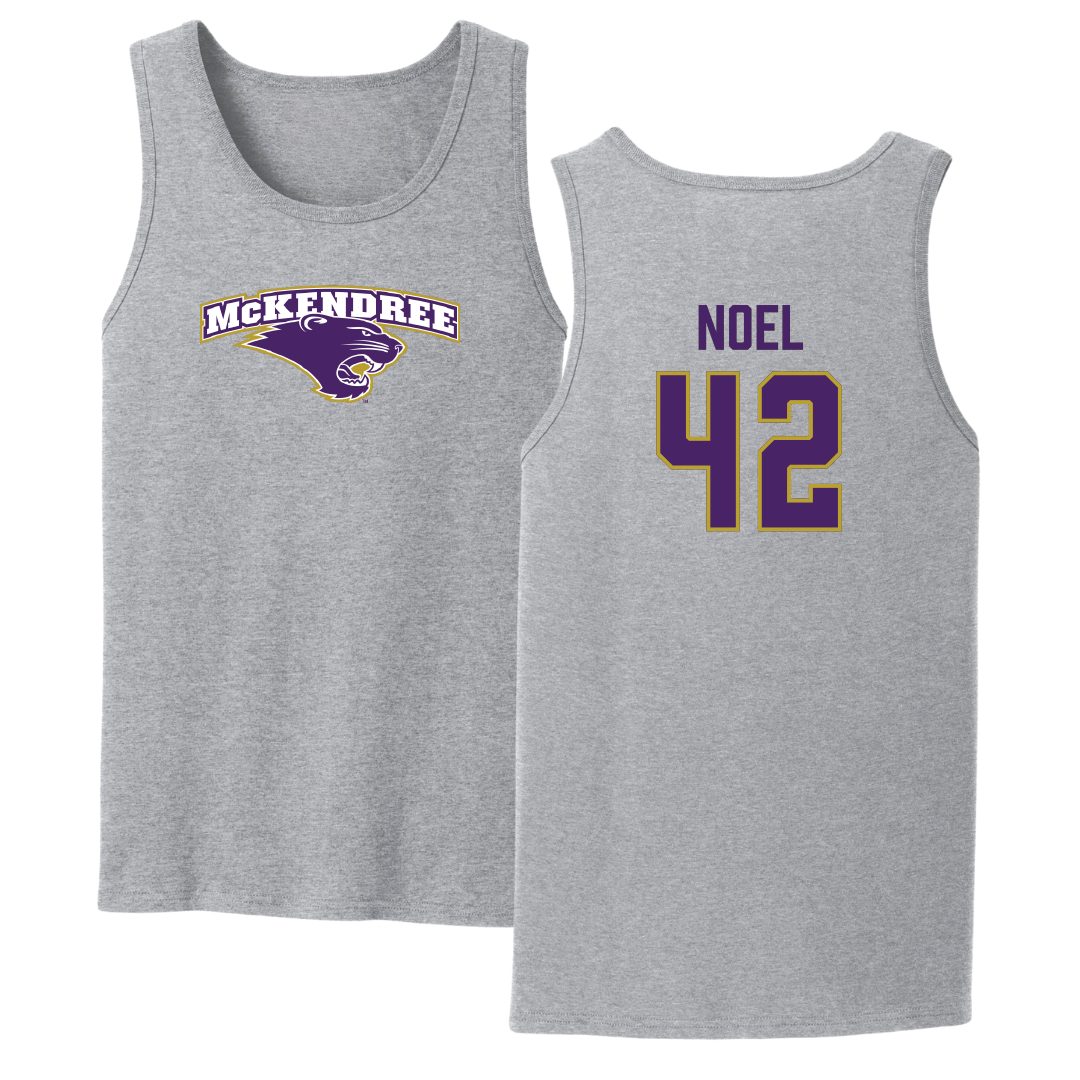 McKendree University Baseball Sport Gray Tank Top - #42 Shane Noel