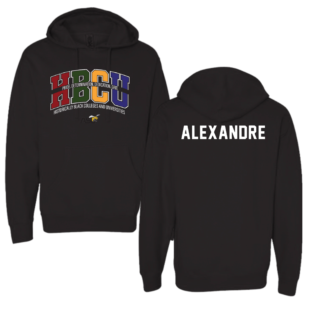 Alabama State University TF and XC Black HBCU Hoodie - Natyia Alexandre