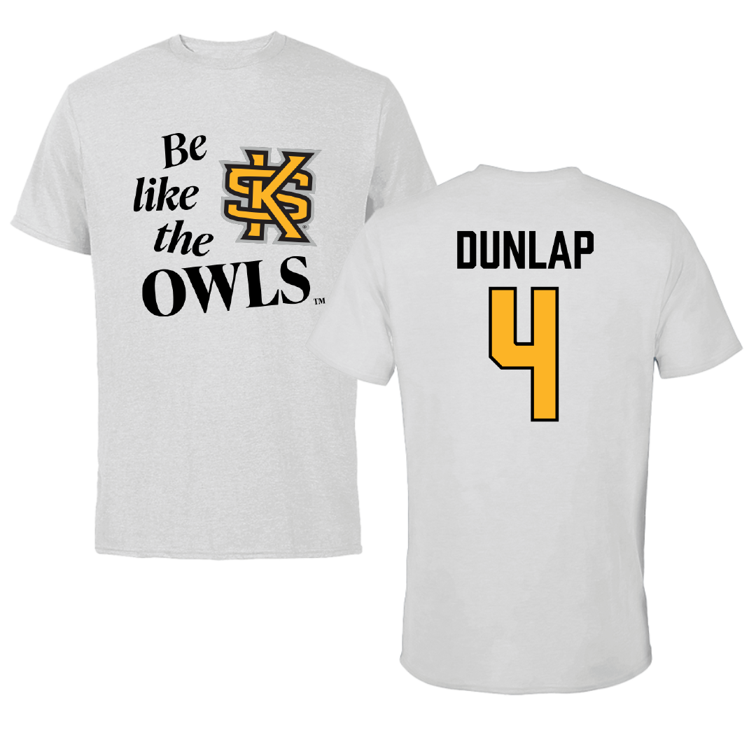 Kennesaw State University Lacrosse Light Gray Be Like Us Performance Tee - #4 Amber Dunlap
