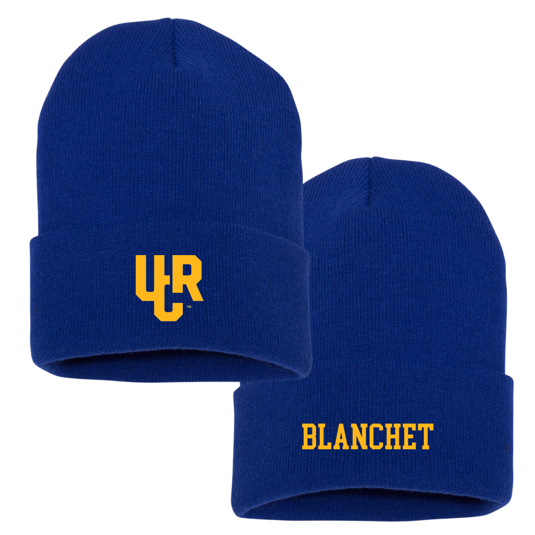 University of California-Riverside Baseball Blue Beanie - #17 Adrian Blanchet