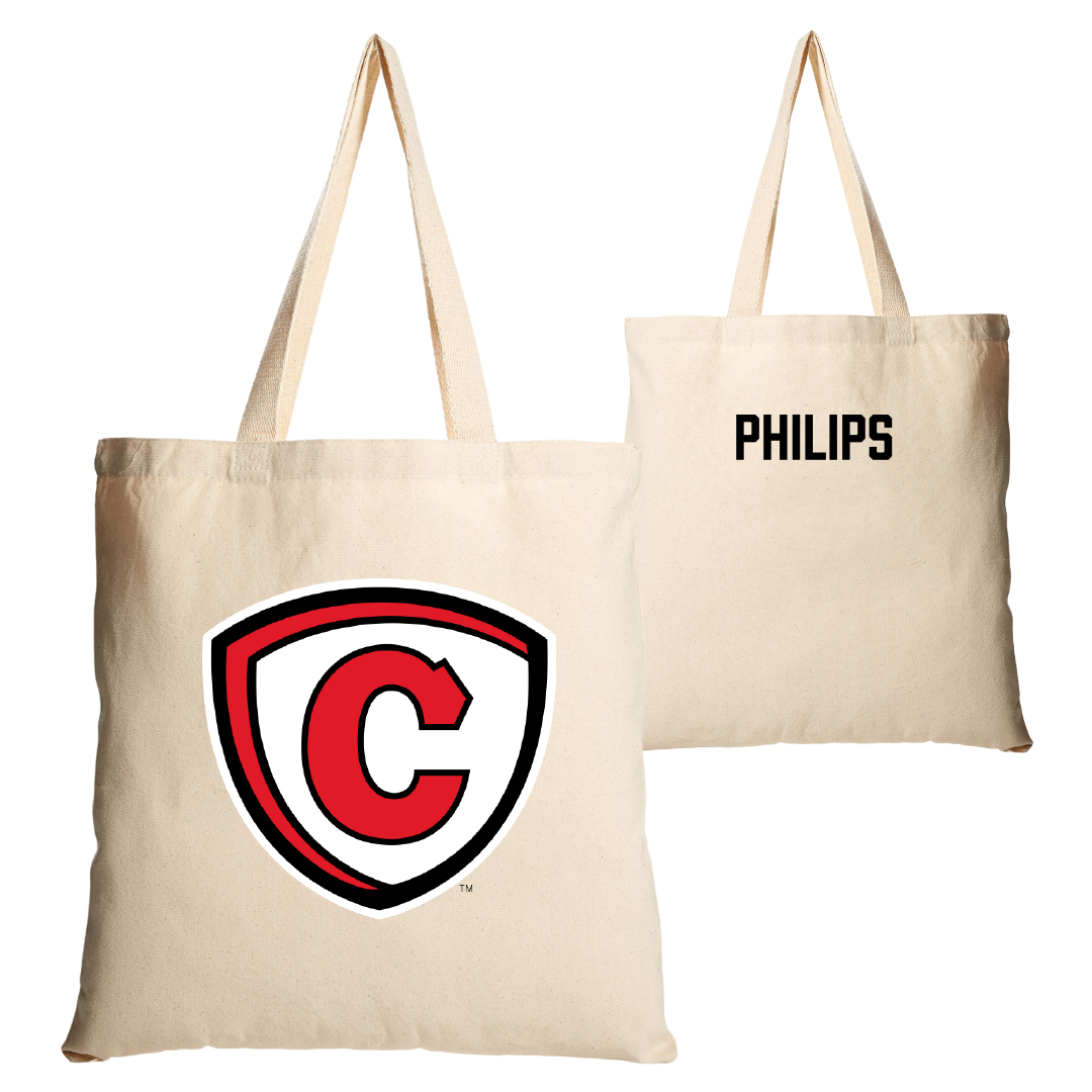 Carthage College Tennis Tan Canvas Tote Bag - Ava Philips