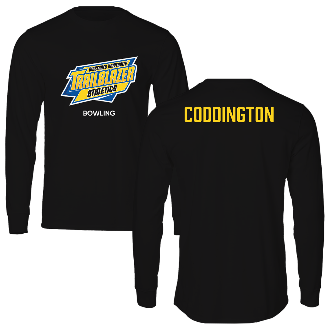 Vincennes University Bowling (M) Black Performance Long Sleeve - Cadyn Coddington