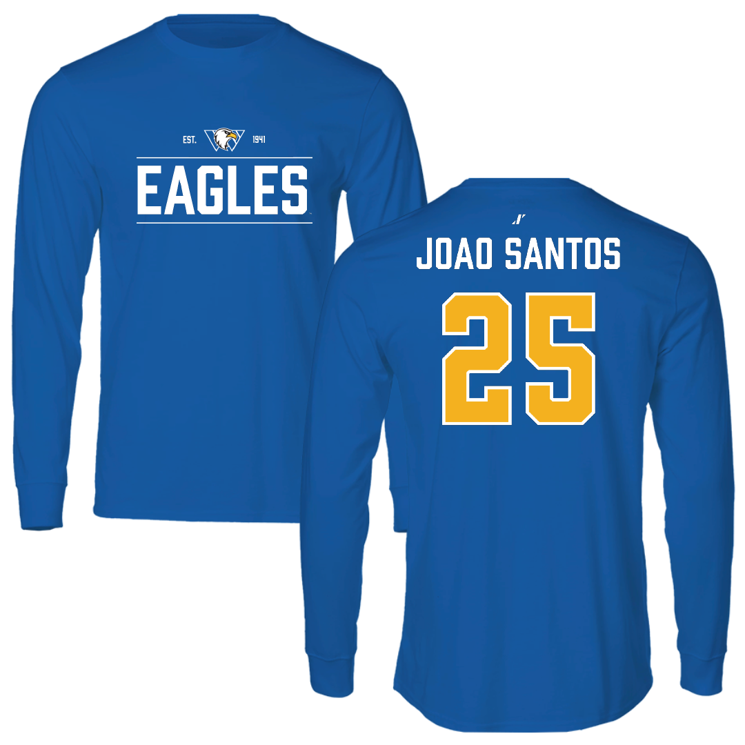 Williams Baptist University Soccer (M) Blue General Long Sleeve - #25 Joao Joao Santos