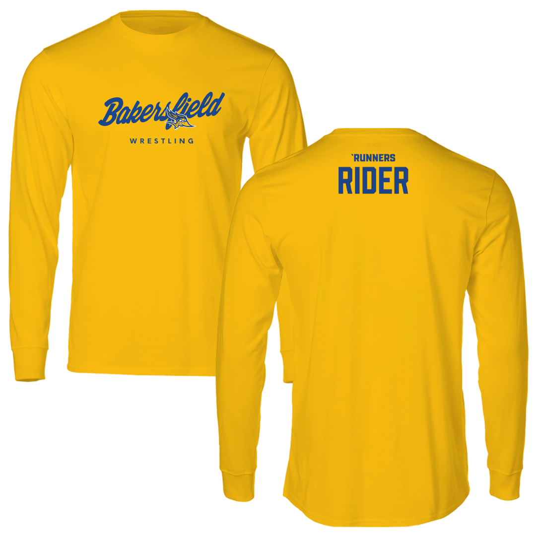 California State University-Bakersfield Wrestling (M) Gold Long Sleeve - Eathon Rider