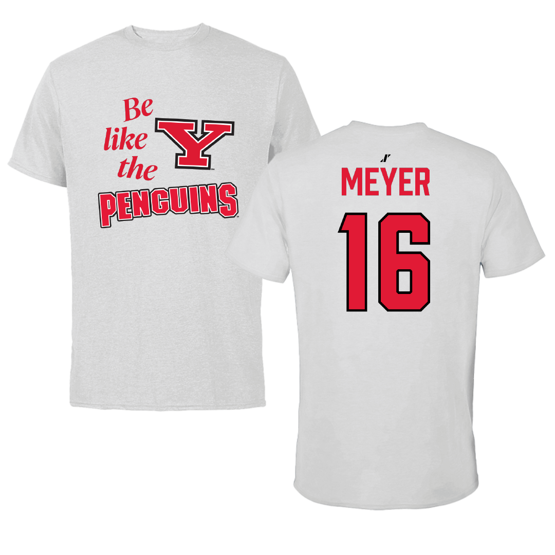 Youngstown State University Softball Light Gray Be Like Us Performance Tee - #16 Bella Meyer