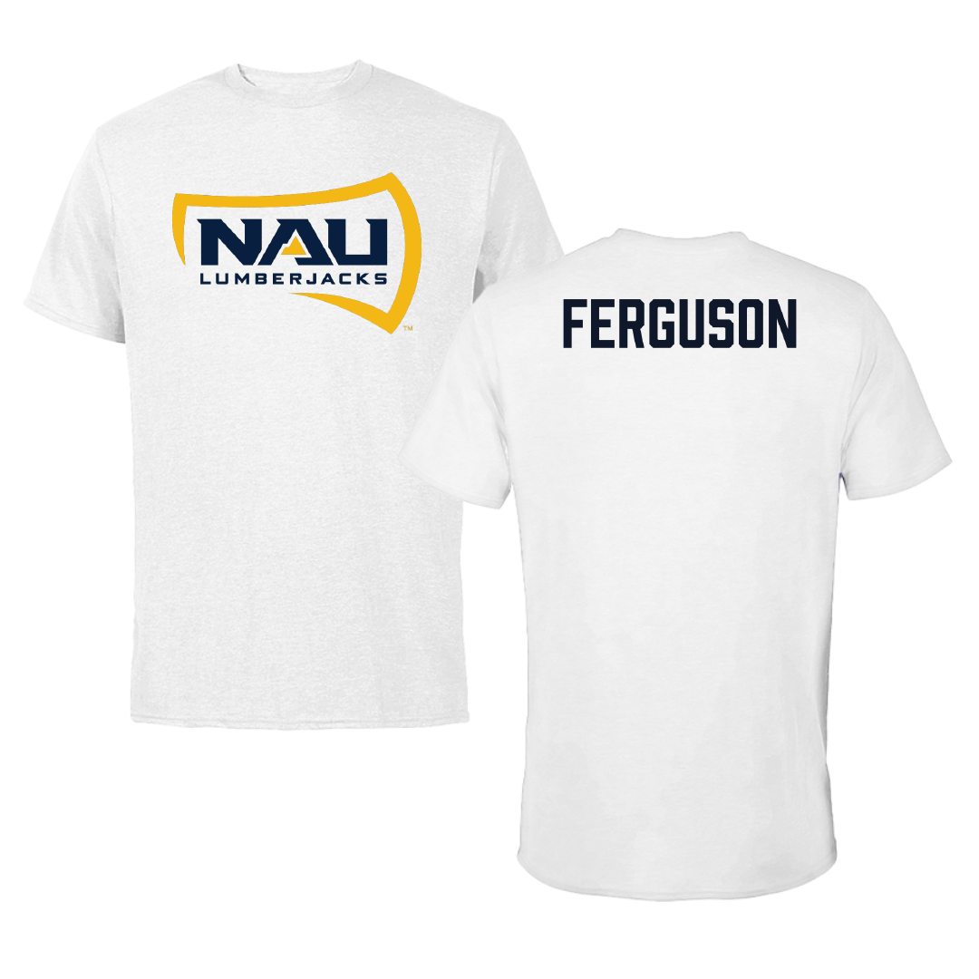 Northern Arizona University Swimming & Diving White Performance Tee - Summer Ferguson