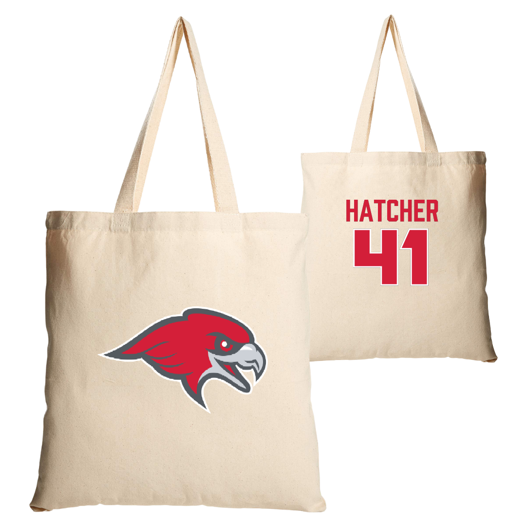 Montclair State University Football Tan Canvas Tote Bag - #41 Kadeem Hatcher