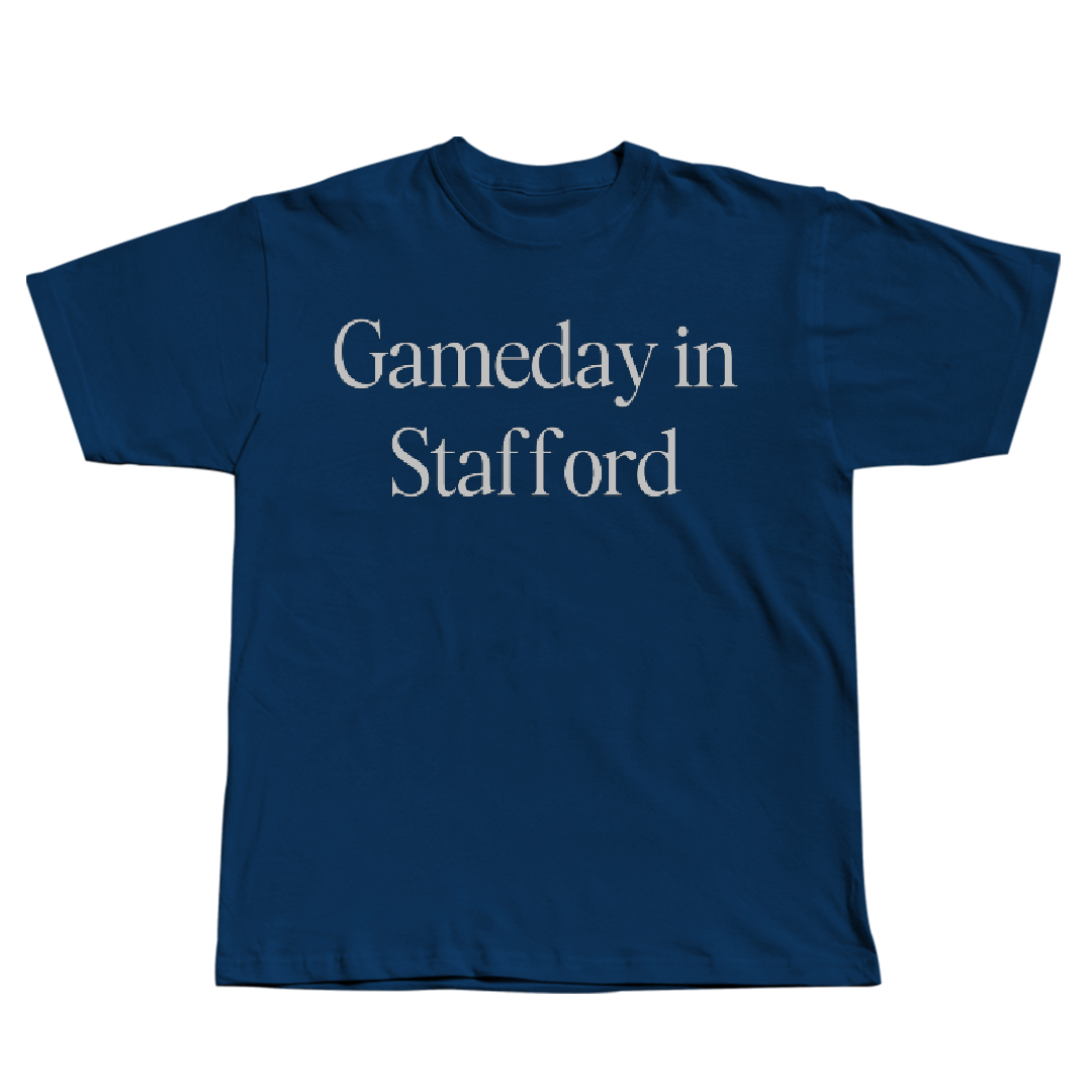 North American University Soccer (M) Navy Gameday Tee - #25 Kyle Tideswell