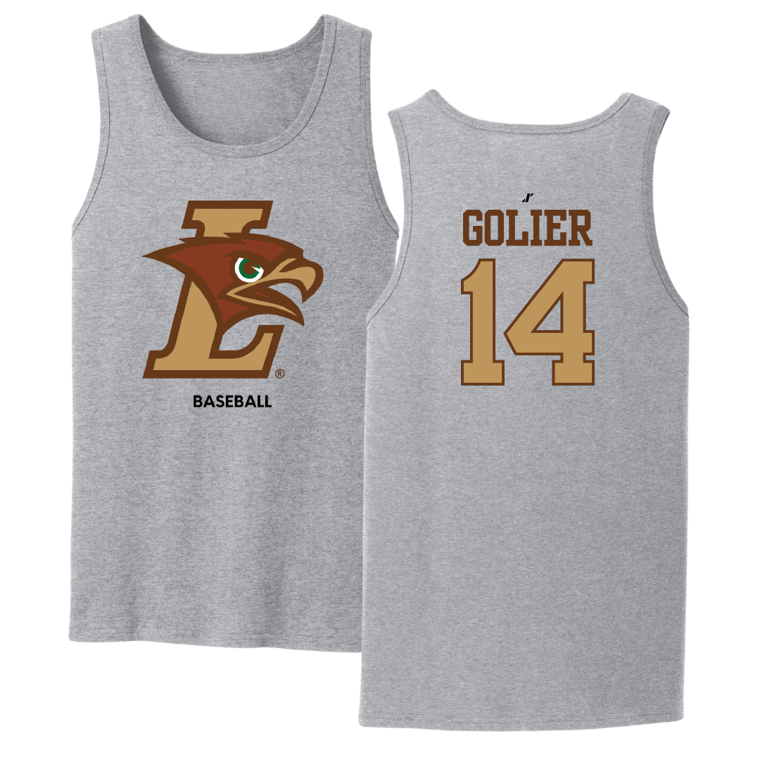Lehigh University Baseball Sport Gray Tank Top - #14 Grady Golier