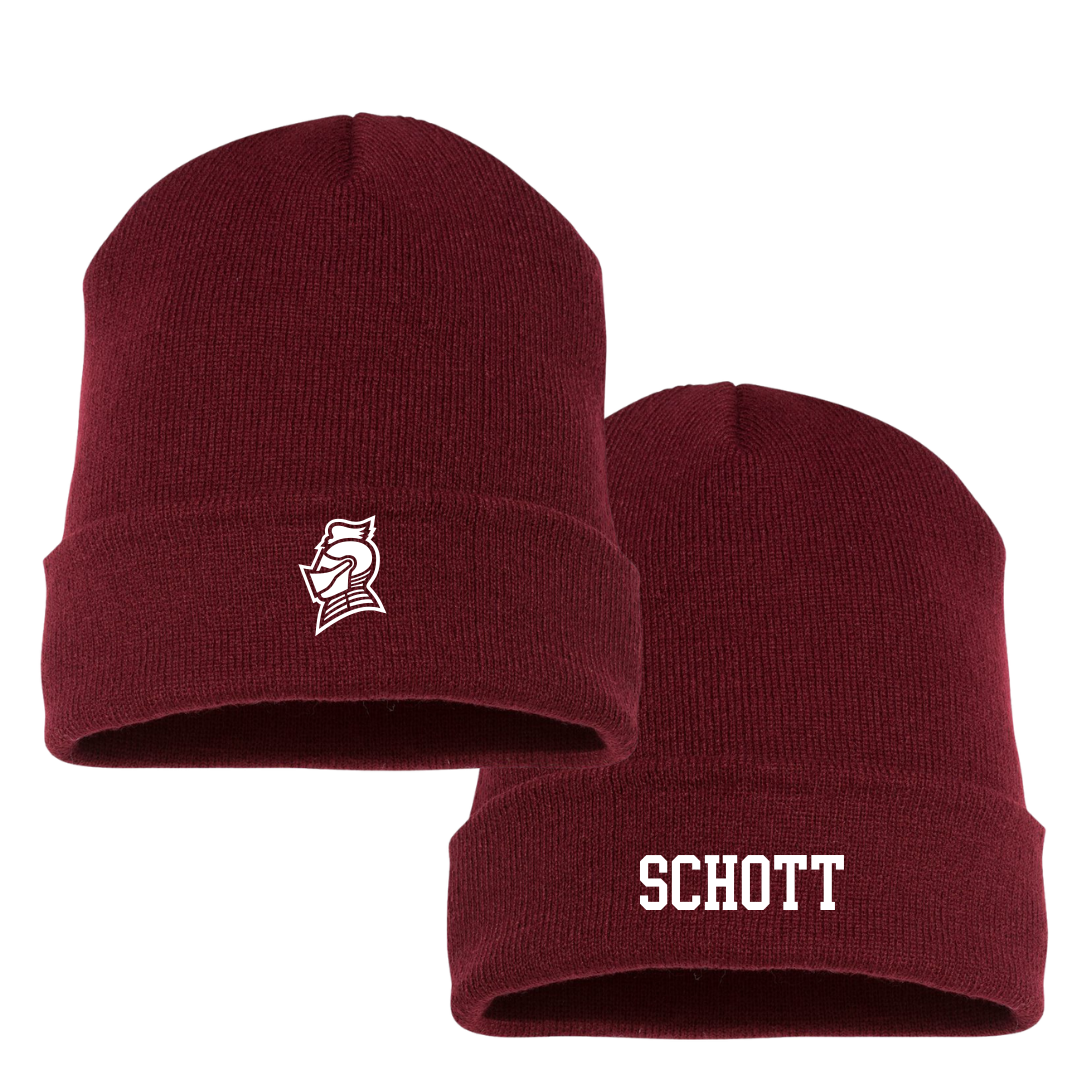Bellarmine University Wrestling (M) Maroon Beanie - Tyler Schott