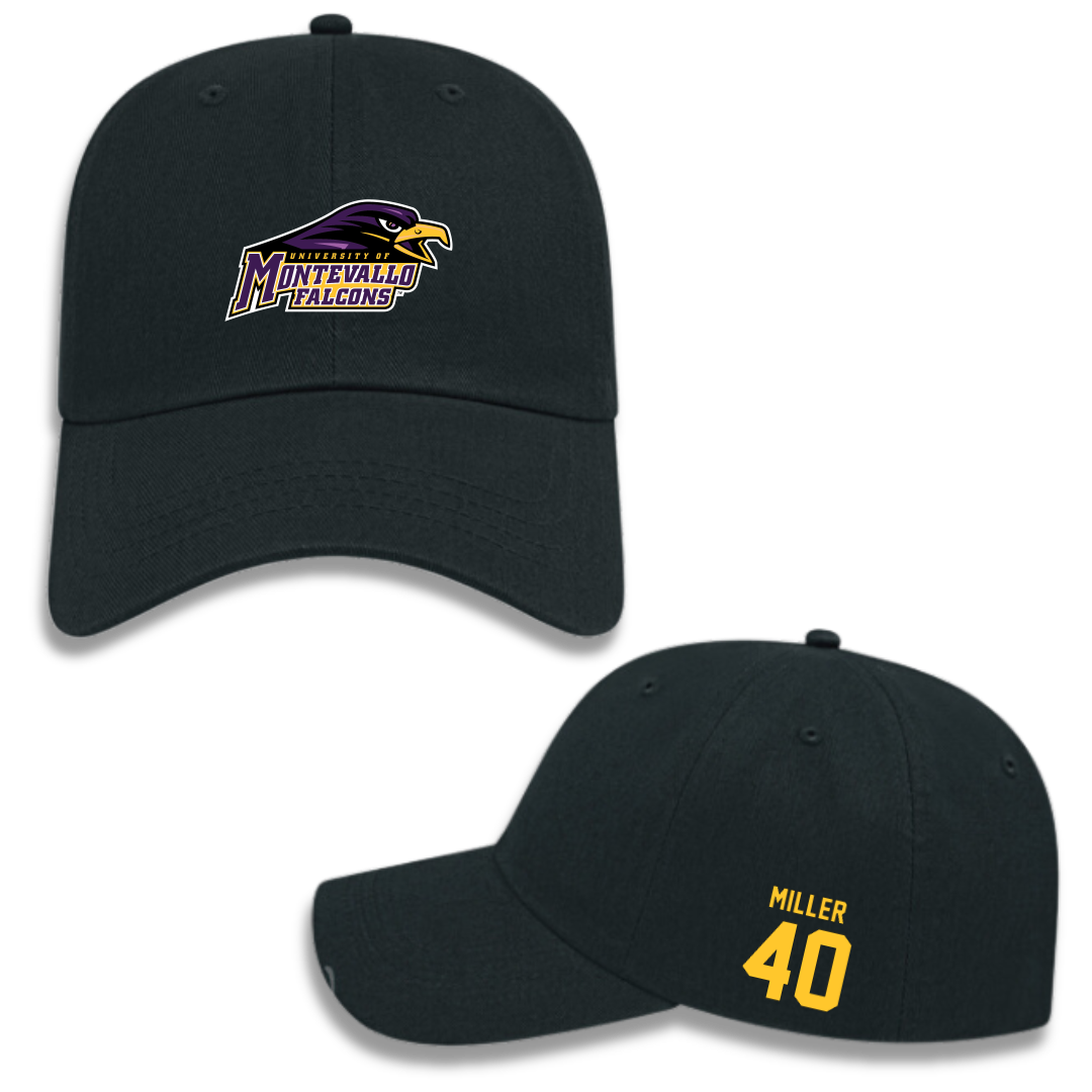 University of Montevallo Lacrosse (M) Black Hat - #40 Jetty Miller