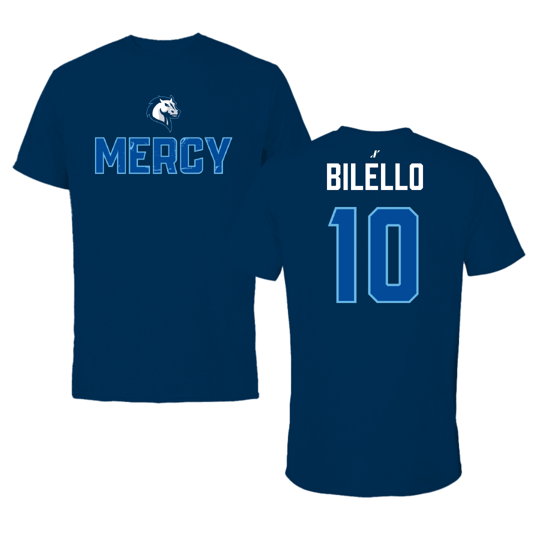 Mercy University Lacrosse (W) Navy General Performance Tee - #10 Brielle Bilello
