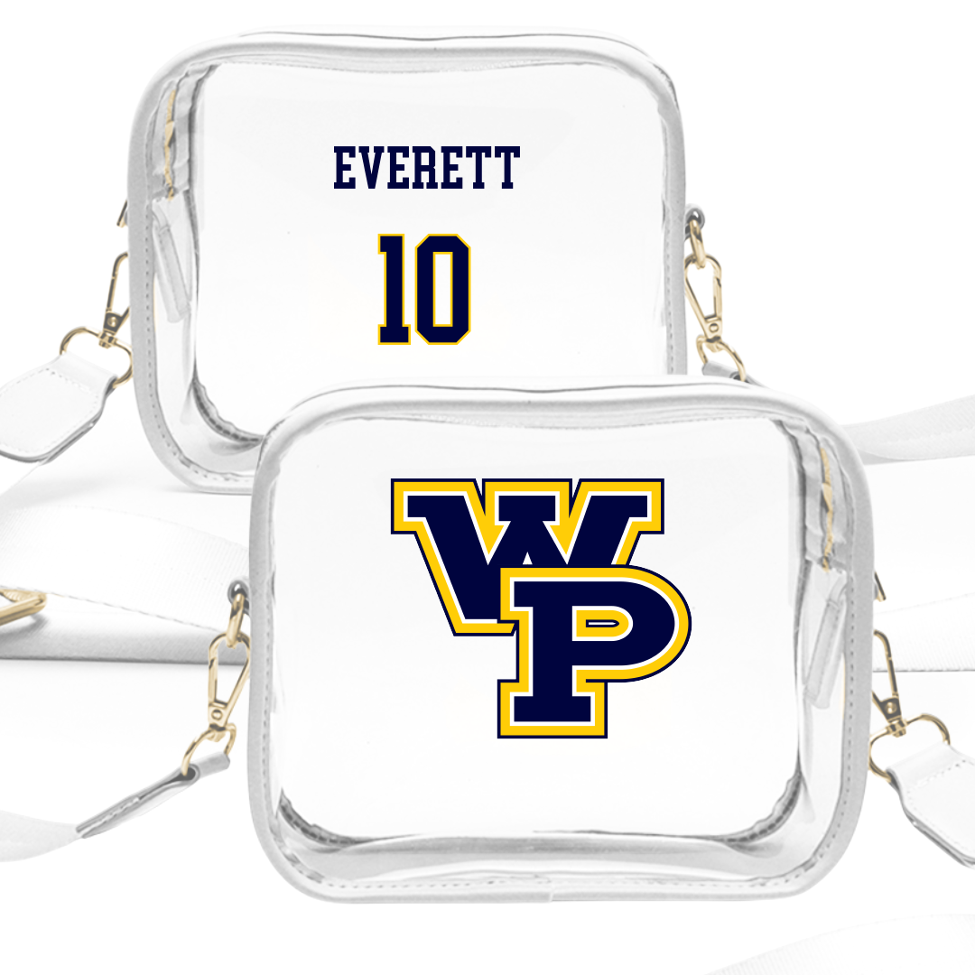 William Penn University Football White Clear Stadium Bag - #10 Amir Everett