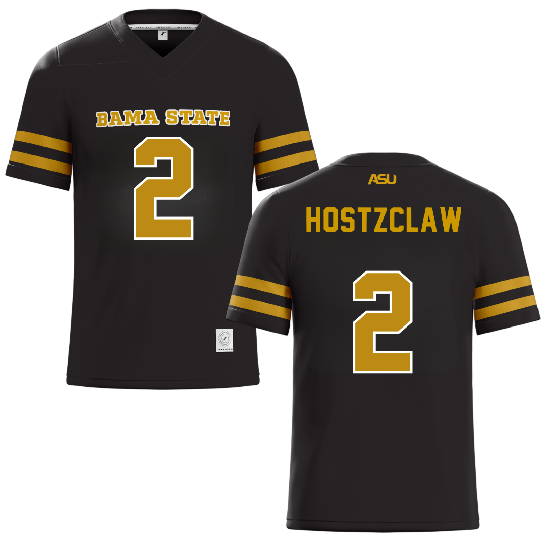 Alabama State University Black Football Jersey - #2 Jamarie Hostzclaw