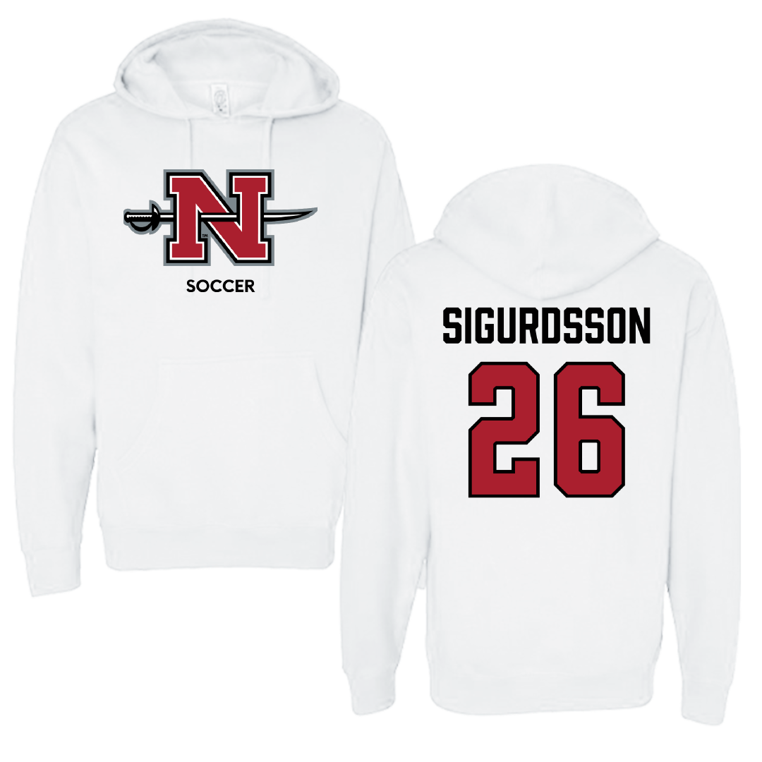 Nicholls State University Soccer (W) White Hoodie - #26 Sara Sigurdsson
