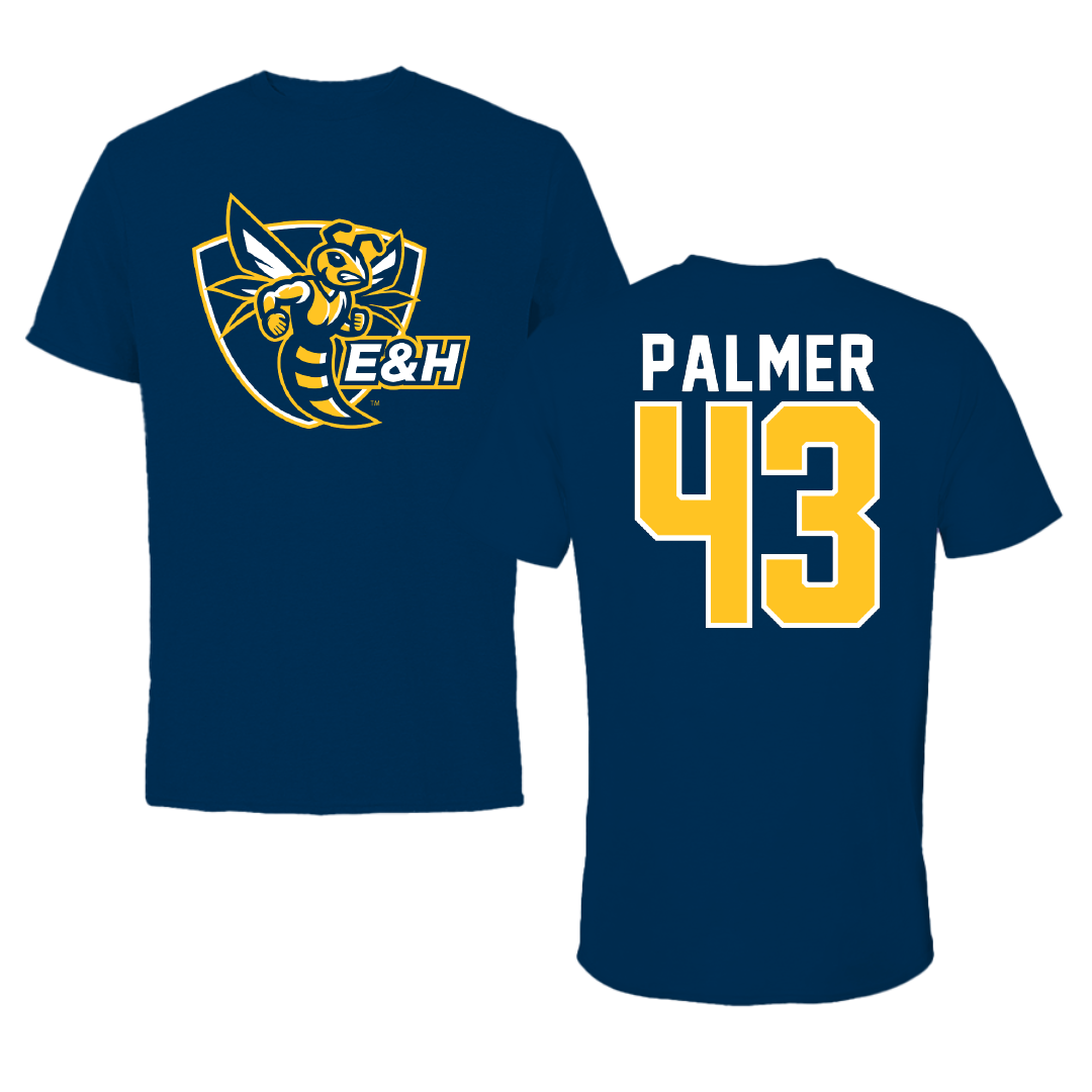 Emory & Henry College Baseball Navy Performance Tee - #43 Aidan Palmer