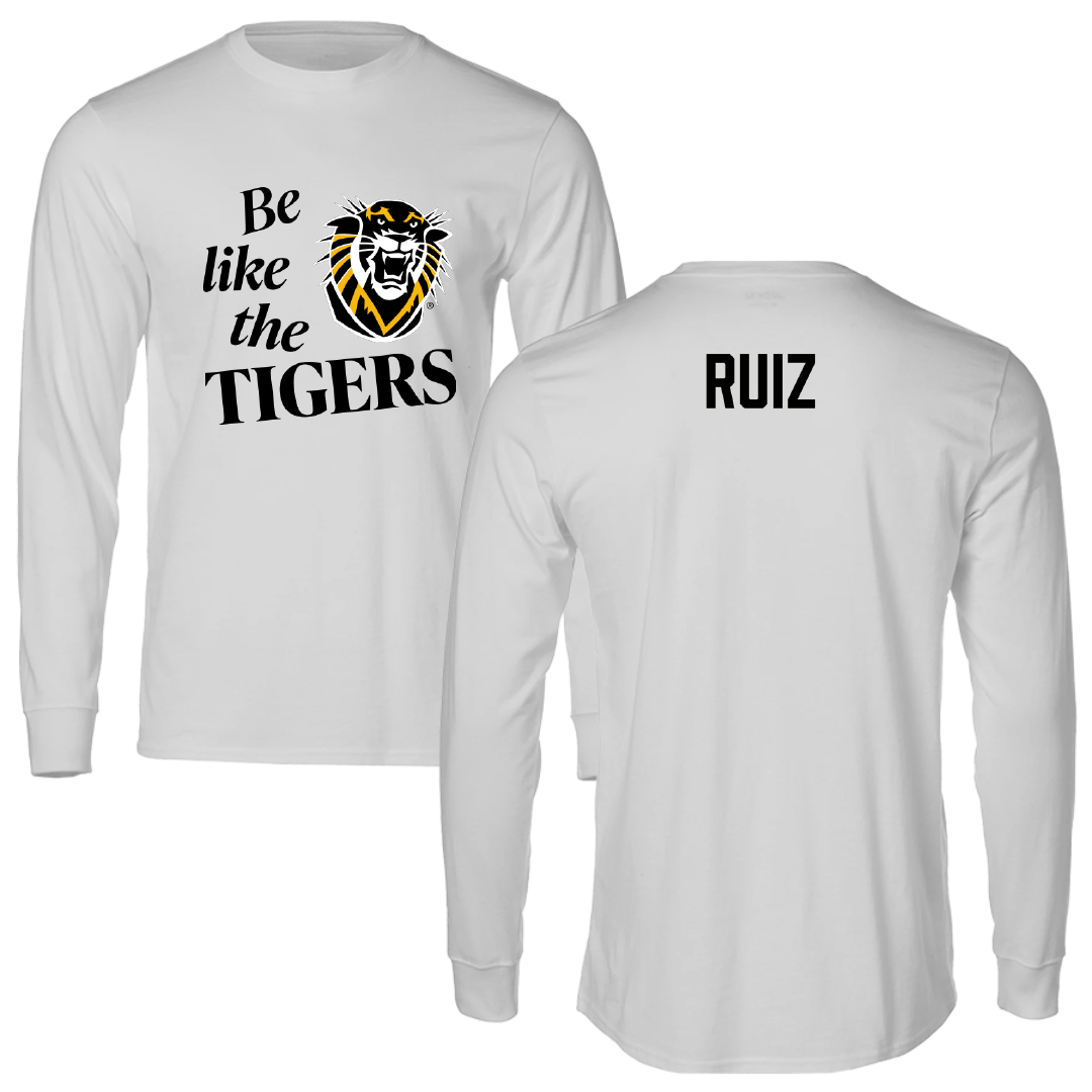Fort Hays State University Football Light Gray Be Like Us Performance Long Sleeve - Keveon Ruiz