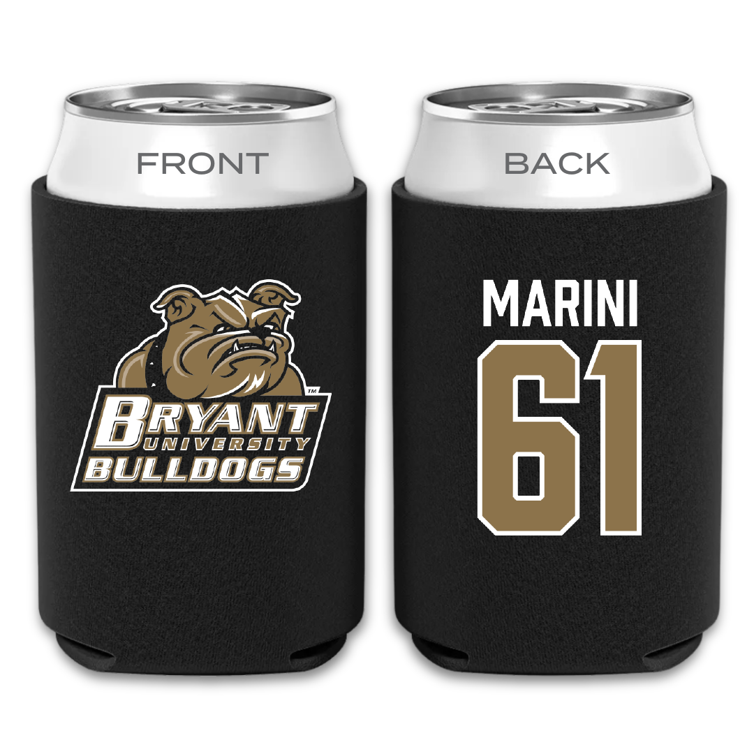 Bryant University Football Black Can Cooler - #61 Jimmy Marini