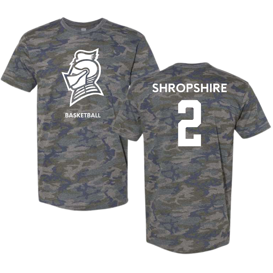 Bellarmine University Basketball (W) Vintage Camo Tee - #2 Rachel Shropshire