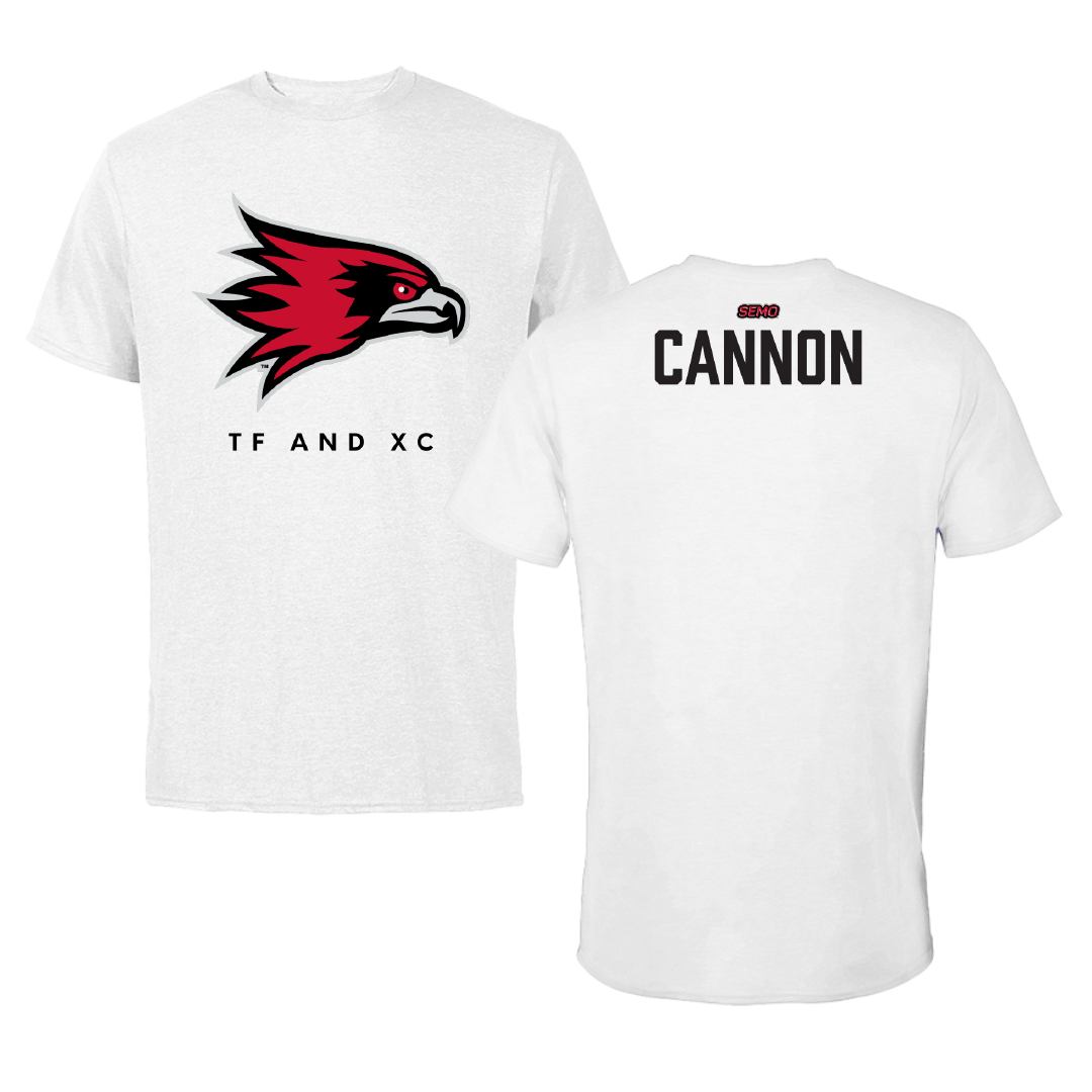 Southeast Missouri State University TF and XC White Tee - Jake Cannon