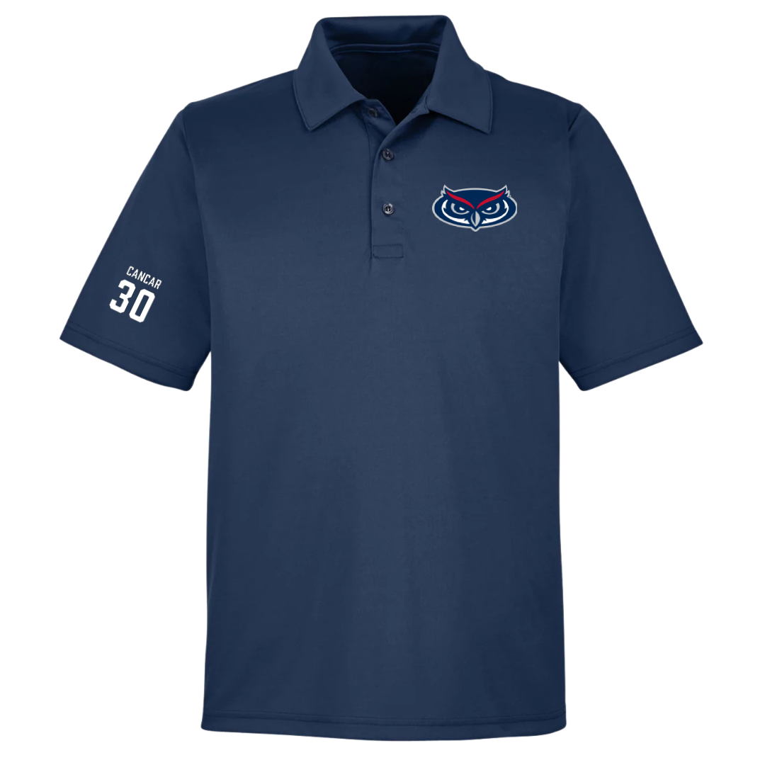 Florida Atlantic University Soccer (M) Navy Polo - #30 Jozo Cancar