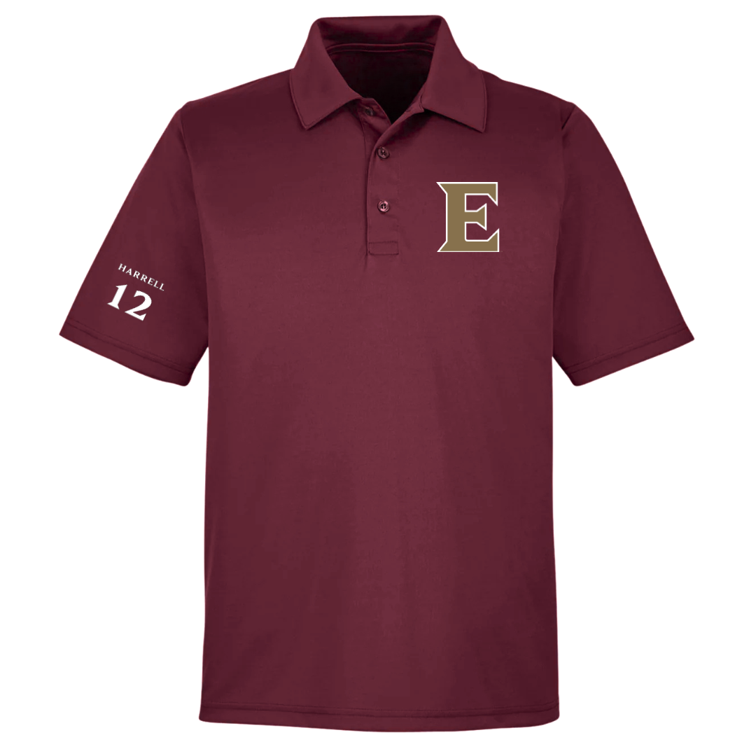 Elon University Basketball (M) Maroon Polo - #12 Isaac Harrell