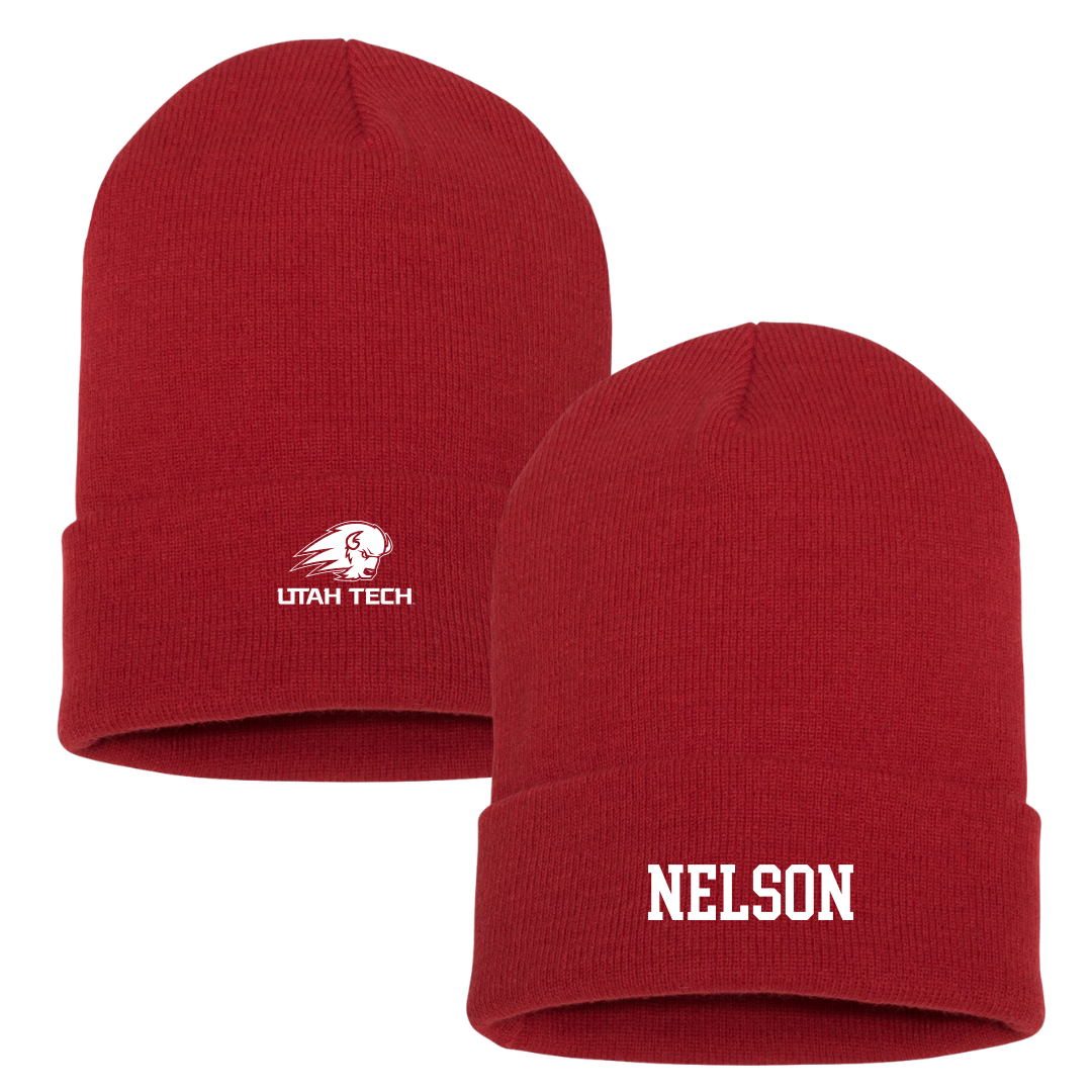 Utah Tech University Soccer (W) Red Beanie - #15 Lexi Nelson