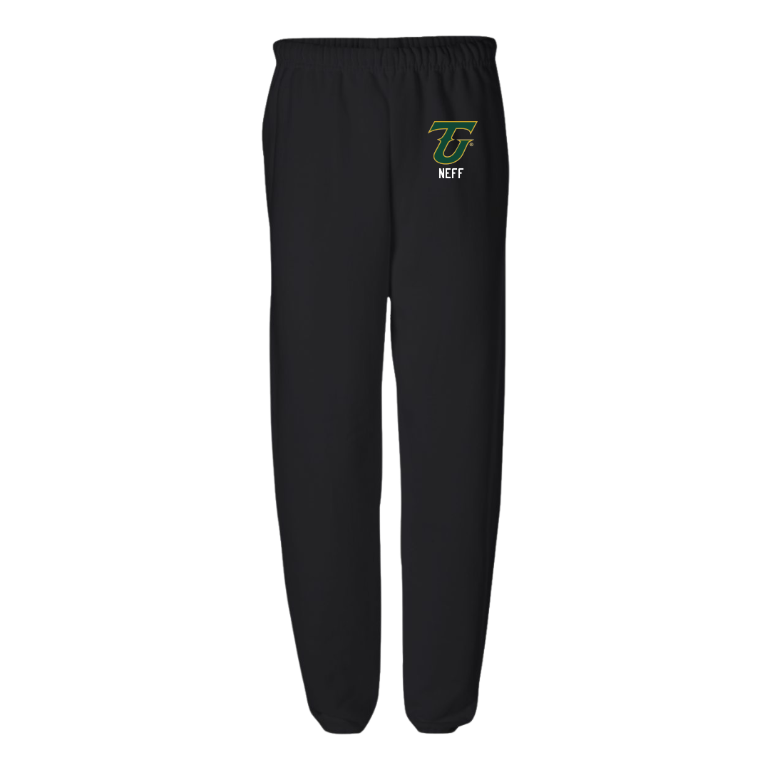 Tiffin University Tennis (M) Black Sweatpants - James Neff